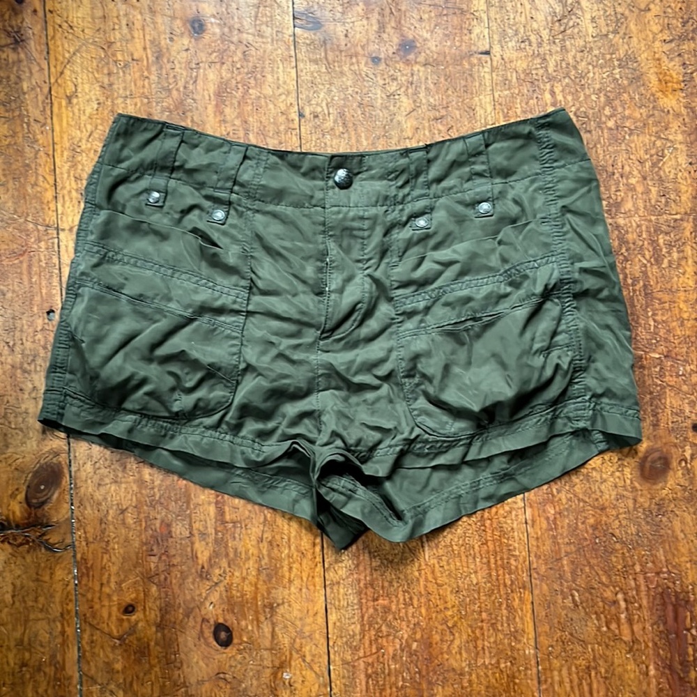 Free people army green cargo shorts